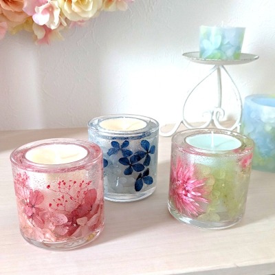 春夏にぴったりなジェルアロマキャンドル