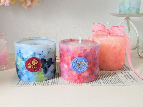 お花のキャンドル