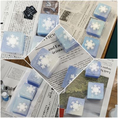 FTVカルチャー様で「雪の結晶デザインの水ようかん石けん」