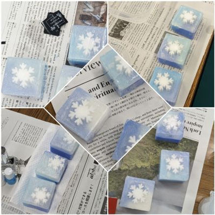 雪の結晶石けん