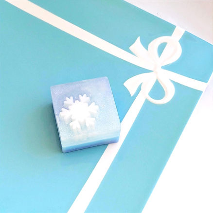 雪の結晶石けん